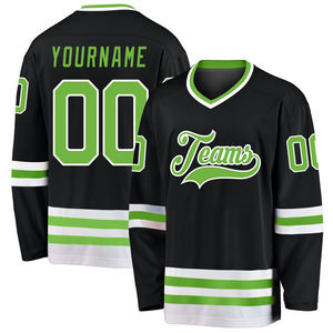 Jersey de Hockey sobre Hielo Personalizado con Logotipo, 100% Poliéster, Mangas Largas, Cuello Alto, Transpirable, de Secado Rápido, Lavado - Product Image 1