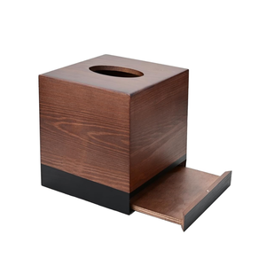 Boîte à mouchoirs en bois de haute qualité, couvercle de boîte à mouchoirs en forme de cube pour salle de bain, chambre à coucher, table à manger, en provenance du Vietnam - Product Image 2