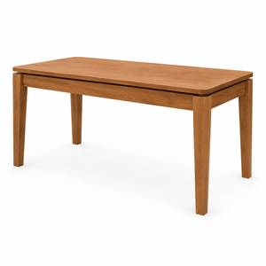 Mesa de Comedor Rectangular Minimalista de Teca con Patas Cónicas, Diseño Escandinavo, Duradera, Ecológica y Estable, Mueble para el Hogar con Capacidad para 8 Personas - Product Image 3