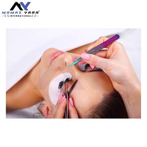 ชุดแหนบต่อขนตาสแตนเลสแบบมืออาชีพ ด้ามจับเพชร สีรุ้ง พร้อมอุปกรณ์ต่อขนตาไฟเบอร์ ชุด 5 ชิ้น - Product Image 2