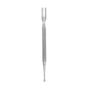Empujadores de cutículas de acero inoxidable alemán con mango ruso, personalizados, para remover cutículas muertas - Product Image 5