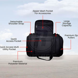 REVIBE INDUSTRY Bolsas de Gimnasio Portátiles Ligeras e Impermeables de Nailon/Poliéster de 30-40L para Entrenamiento Deportivo y Viajes - Product Image 3