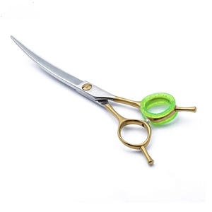 Tijeras de Peluquería Profesionales Duraderas de Acero Inoxidable 4Cr13 con Punta Afilada para Diestros, Mango Largo de Goma, Rojas, para Salón de Belleza, Red Network S&S - Product Image 4