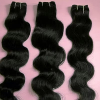 Rambut Mentah India 12A Single Donor Bundles, Jahitan Mesin Double Weft, Kualitas Tinggi 100% Alami Remy Virgin, Kutikula Tersusun Rapi, Semua Warna