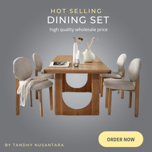 เฟอร์นิเจอร์ร้านอาหารและห้องรับประทานอาหารชุดโต๊ะรับประทานอาหารไม้เนื้อแข็งชุดร้านอาหารสินค้า Costumiz คุณภาพสูงสุด - Product Image 6