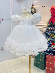 เดรสวันเกิดของเด็กผู้หญิงสไตล์ลำลองมีหลายสีให้เลือกอุปกรณ์เสริมสำหรับงานปาร์ตี้ของเด็ก - Product Image 2