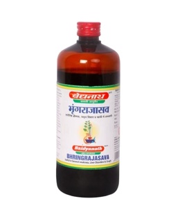 Baidyanath Bhringrajasava-450Ml útil en la debilidad general Trastorno hepático y tos - Product Image 1