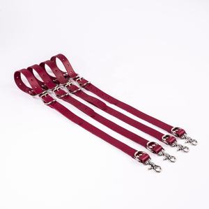 Four Straps or <b>Cuffs</b> Options for Bed Restraints Cowhide <b>Leather</b> and Strong Hardware Great for Bed Ankle and <b>Wrist</b> <b>Cuff</b> BDSM-0123 - Product Image 4