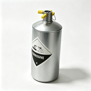 Contenitori in Argento Completamente Sigillati di Grado Industriale da 34,5 kg per il Trasporto Sicuro di Liquidi Minerali e lo Stoccaggio nell'Estrazione dell'Oro - Product Image 4