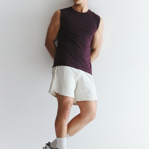 Pink Sleeveless Blue Eco-Friendly 100% Cotton Casual Breathable Knitted O-Neck Vacay Mode Front Logo Design - Product Image 1
