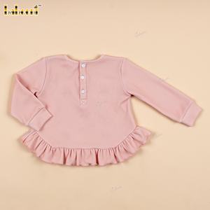 DR4516 – Pull pour bébé fille brodé à la main - Product Image 6