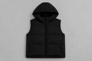 Custom High Gloss <b>Womens</b> Puffer <b>Vest</b> Stand Up Collar Zipper Pocket Sleeveless Bodywarmer - Product Image 1