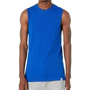 Camiseta sin mangas transpirable de tela no tejida para gimnasio, para hombre, lisa, acanalada, de elastano/algodón, para entrenamiento muscular, precio bajo de fábrica - Product Image 6