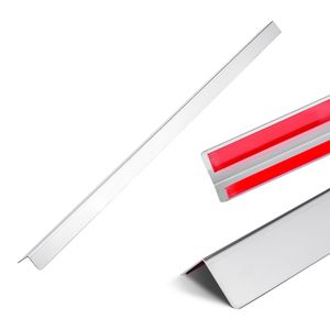 Confezione da 10 Protezioni Angolari in Acciaio Inox 304, 1,5 x 1,5 x 48 Pollici, Protezioni per Bordi a 90 Gradi - Product Image 1