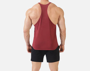 Custom Made New Design Custom Logo Loose <b>Men</b> <b>Gym</b> Workout Cotton Spandex <b>Vests</b> Comfortable Tank Tops - Product Image 3