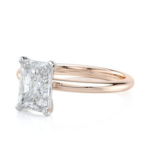 Anillo Solitario de Diamante Cultivado en Laboratorio con Corte Radiante de 1 Quilate, Oro Sólido de 14K, Certificado IGI, Regalo de Lujo para Compromiso, Boda o Aniversario - Product Image 6