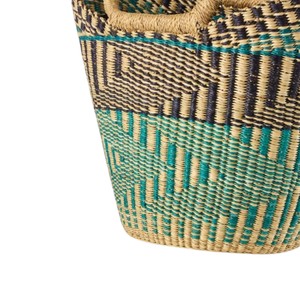 Bolsos de mano de paja azteca al por mayor con asa natural, bolsos de paja personalizados para mujer, ecológicos, para playa de verano, OEM ODM - Product Image 4