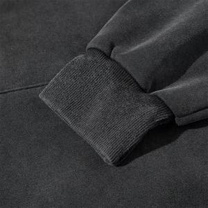 Stylish Customized Plain Sweatpants <b>Hoodie</b> Set Printed Embroidered Logo Sports Acid Wash Tracksuit - Product Image 5