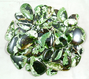 Fournisseur de pierres précieuses en calcédoine chromée naturelle, cabochons, pierres facettées, cristaux en vrac, vente en gros, exportation Inde - Product Image 5