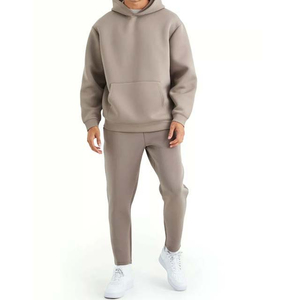 Pullover <b>Tapered</b> <b>Joggers</b> Lightweight Comfortable Everyday Wear Premium <b>Men</b> Pullover Tracksuit Minimalist Athletic Set Crew Neck - Product Image 1