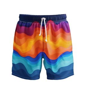 Pantalones cortos de moda para estaciones, pantalones de playa elásticos deportivos sueltos de secado rápido, pantalones cortos para mujer con estampado de sublimación - Product Image 3