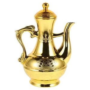 Vintage Style Arabic Metal Dallah Coffee Pot for Serving Coffee Home Decor and Guest Use - Product Image 6