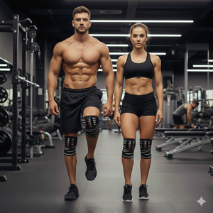 ผ้าพันเข่าแบบยืดหยุ่น Rexfit Sports สำหรับยกน้ำหนัก ช่วยรัดกระชับและพยุงเข่าสำหรับการฝึกยกน้ำหนัก - Product Image 3