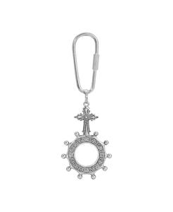 Portachiavi portachiavi con anello per la preghiera del rosario dei simboli della fede | 2028 - Product Image 1