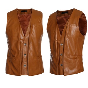 Cuir Hommes Club Style Classique Original Gilet En Cuir Chauffage Hommes Gilet Chauffant Personnalisé Hommes Utilitaire Gilets De Haute Qualité - Product Image 5