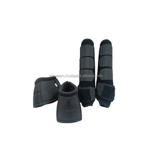Bota de Neopreno Roja para Caballos MH, Protector de Patas de Color Sólido para Caballos - Product Image 5