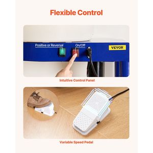 Tornio per Ceramica Elettrico con Velocità Regolabile 14 RPM, 60-300 RPM, Base Staccabile, Pedale e Asta di Sollevamento - Product Image 4
