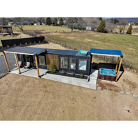 Maisons miniatures haut de gamme, maisons modulaires compactes et spacieuses pour la vie en famille, l'hébergement de vacances, les maisons d'hôtes et la location