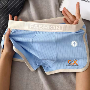 Factory Price Anti-Static 100% Cotton Knitted Crocheted <b>Boxer</b> Briefs for Men | <b>Custom</b> Logo ODM Bulk Supply Private Label - Product Image 3