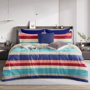 Ensemble de literie abordable, taille King, en microfibre, drap plat, drap-housse, 2 taies d'oreiller - Product Image 2