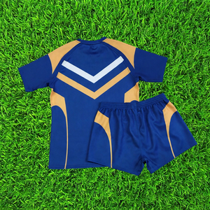 Tenue d'équipe de rugby personnalisée, maillot et short respirants, vêtements de sport durables pour l'entraînement en club, les matchs et les compétitions - Product Image 2