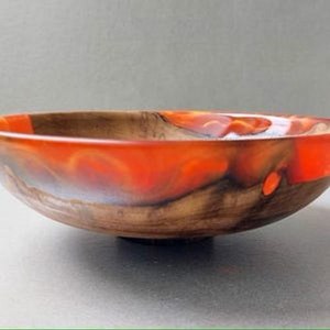 Resin serving bowl handmade <b>epoxy</b> decorative bowl modern glossy finish fruit bowl for home decor dining <b>table</b> gift item - Product Image 6