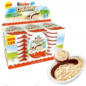 Bulk <b>Packaging</b> Very Cheap Kinderr Creamy Milk & Crunchy 19g 24 PCS Wholesale Chocolate For Export Cheap Price Milk Cream Crunchy - Product Image 4