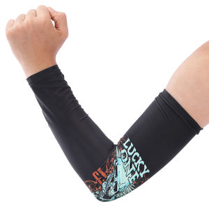 Elastic Arm Sleeves for Men Comfortable <b>Compression</b> Fit Sports Protection UPF50+ Polyester/Cotton Full Length for Volleyball - Product Image 5