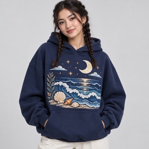 Sudaderas bordadas para mujer con tela suave, costuras detalladas y diseños modernos para un estilo cómodo y personalizado para el día a día. - Product Image 1
