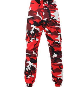 Pantalon de jogging décontracté pour homme, imprimé camouflage, taille élastique avec cordon de serrage, poches cargo, style printemps, en polyester mi-lourd - Product Image 4