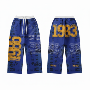 กางเกงจ็อกเกอร์พิมพ์ลายกราฟิกสไตล์วินเทจ ทรงสปอร์ต ใส่สบาย ทรงหลวม ยูนิเซ็กส์ เหมาะสำหรับใส่ลำลอง ทำจากผ้าฝ้าย - Product Image 3