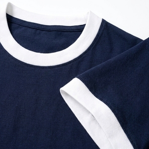 Men Summer Streetwear Solid Color 100% Cotton Formal Men's Blank Regular Fit Short Sleeve Knitted <b>T</b> <b>Shirt</b> wholesale - Product Image 5