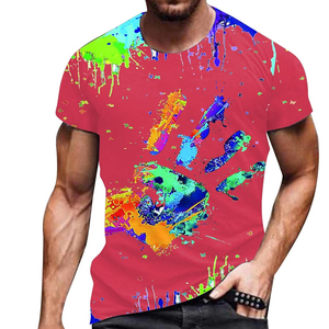 T-shirt personnalisé tie-dye en spirale 100% coton, coupe oversize, streetwear unisexe, décontracté, été, vente en gros - Product Image 6