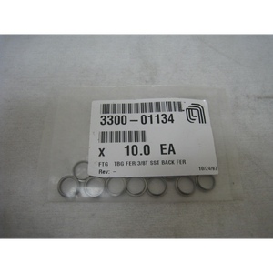 ปลอกโลหะรองรับ AMAT 3300-01134 ใหม่ 10 ชิ้น, 3/8T sst - อุปกรณ์และอะไหล่เซมิคอนดักเตอร์ระดับโลกที่เชื่อถือได้ที่ - Product Image 2