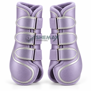 Bottes de brossage pour chevaux conçues avec des matériaux légers, une doublure douce et des fermetures réglables pour l'exercice quotidien et l'utilisation en écurie. - Product Image 5