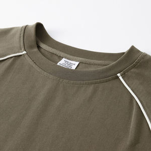เสื้อยืดแขนสั้นผู้ชายผ้าฝ้าย 100% ทรงโอเวอร์ไซส์ หนานุ่ม ปักลาย สปอร์ต พร้อมสกรีนลายตามสั่ง - Product Image 5