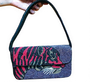 Bolso de Hombro Bordado con Cuentas de Calidad Premium, Diseño de Búfalo, Bolso Cruzado con Cuentas, Bolso de Mano para Fiesta de Noche - Product Image 6