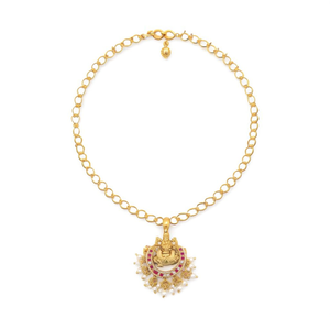 Mangalsuthra Laxmi Pendant Style Necklace-Fine Pendant Necklace - Product Image 2