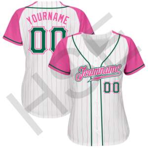 เสื้อเบสบอลลายทางสำหรับผู้หญิงแบบสั่งทำพิเศษ - Product Image 5