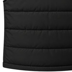 Women <b>Black</b> Quilted Puffer <b>Vest</b> Sleeveless Full Zip Embroidered Lightweight Warm Outdoor Casual Winter Jacket with Side Pockets - Product Image 6